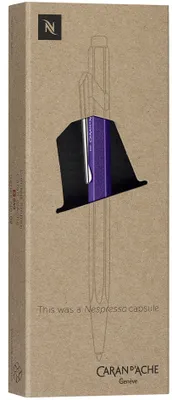 Image de CARAN D'ACHE Stylo à bille rétractable 849 Nespresso,violet foncé