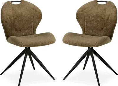 Produktbild von MX Sofa Esszimmerstuhl River - Curry (2er-Set)