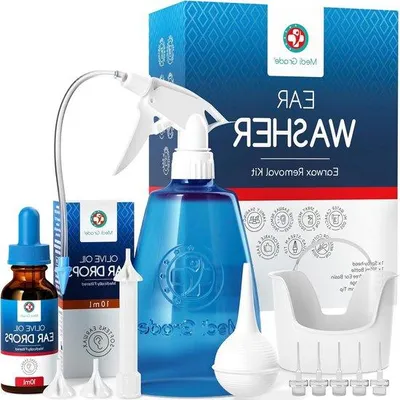 Produktbild von Famanu Ohrspritze zur Entfernung von Ohrenschmalz - 300 ml Flasche - Gehörverbesserung - Erwachsene & Kinder