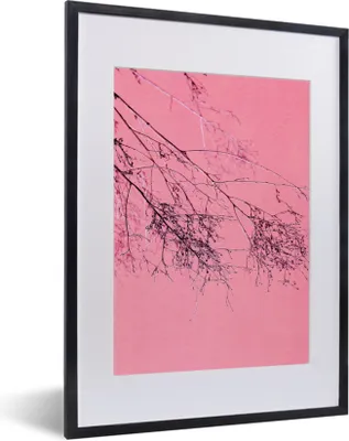 Produktbild von MuchoWow® Gerahmtes Poster Blumen - Zweige - Sommer 30x40 cm - Poster mit Schwarzem Bilderrahmen Wandposter Rahmen Foto Bilder - Wandposter Schlafzimmer