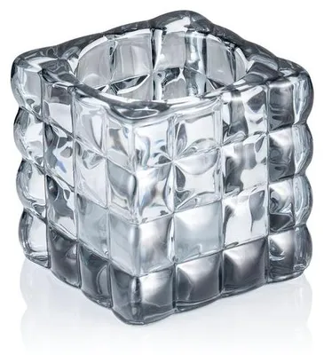 Produktbild von 8x Cube Smoke Grey YUYU, Windlicht, Kerzenhalter, 8 x 8 x 8 cm, Glas