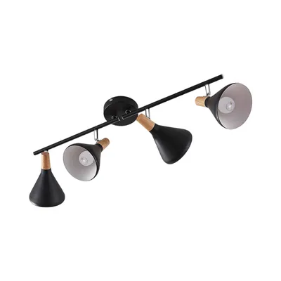 Produktbild von Lindby Deckenleuchte Arina, 68 cm, schwarz, 4-flammig, E14