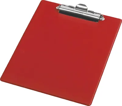 Image de Porte-bloc A5 porte-métal Clip PVC rouge