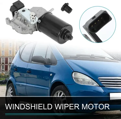 Image de Moteur D'Essuie-Glace Pour Mercedes-Benz Classe A (W169) 2004-2012 / Moteur D'Essuie-Glace Avant / Remplacement 4 Broches / 1 Pièce