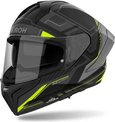 Produktbild von Integralhelm Schutzhelm Crosshelm AIROH MATRYX ROCKET Schwarz Gelb Größe L