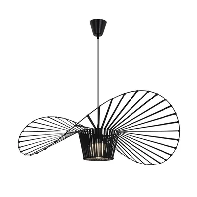 Produktbild von ZMH Pendelleuchte Esstisch 60CM Hängelampe Schwarz Wohnzimmer E27 Esstischlampe Höhenverstellbar Esszimmer Hängeleuchte ohne Leuchtmittel