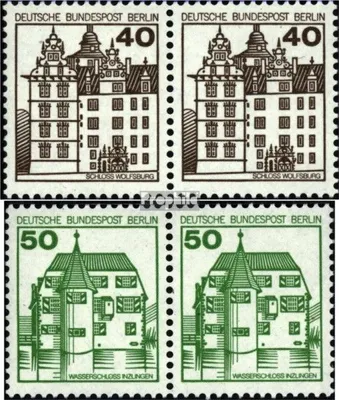 Produktbild von Briefmarken Berlin (West) 1980 Mi 614A wP-615A wP waagerechte Paare (kompl.Ausg.) postfrisch Burgen und Schlösser