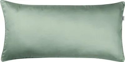 Zdjęcie produktu dla Pojedyncza satynowa poszewka na poduszkę Schöner Wohnen w kolorze szałwii, rozmiar 40x80cm