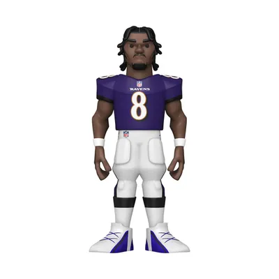 Zdjęcie produktu dla NFL Ravens - Lamar Jackson - złota winylowa figurka Funko