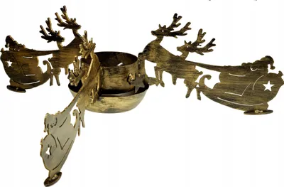 Produktbild von Geschmiedeter Christbaumständer aus Stahl Baumständer Weihnachtsbaumständer Rentier