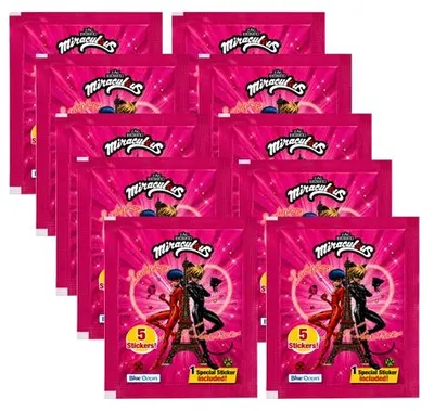 Produktbild von Blue Ocean Miraculous Ladybug Friends Forever Sticker – 10 Stickertüten mit 50 Stickern