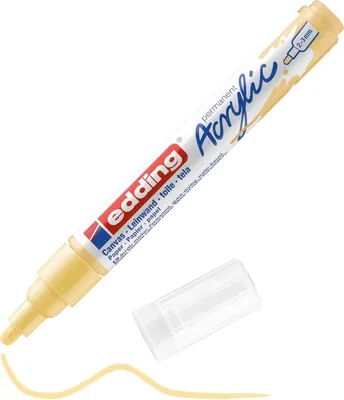 Produktbild von Acrylmarker Edding E-5100 Medium Pastell Gelb | 10 Stück