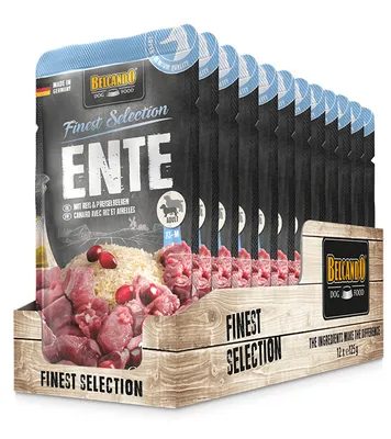 Produktbild von BELCANDO® Ente mit Reis & Preiselbeeren 12x 125g