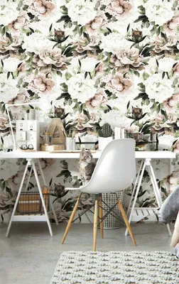 Produktbild von Coloray Fototapete 152x104 cm Vlies-Fototapete - Blühende Pfingstrosen Blasses Blush Bouquet Blumen