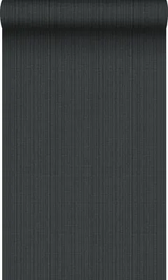 Produktbild von Origin Wallcoverings Tapete Gewebeoptik Dunkelgrau 53 cm x 10.05 m
