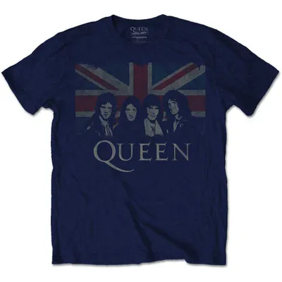 Produktbild von Queen Vintage Union Jack Black XL T-Shirt