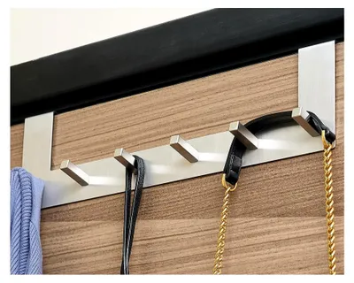 Produktbild von Türgarderobe mit 6 Haken aus Edelstahl für Badezimmer und Küche