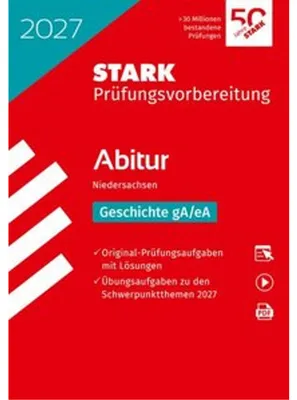 Produktbild von STARK Geschichte gA/eA - Abitur 2027 Niedersachsen - Prüfungsvorbereitung