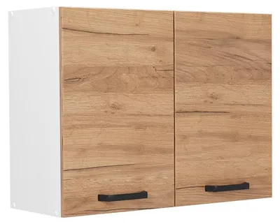 Obrázek produktu pro Skleněná kuchyňská skříňka Vicco R-Line Zlatý mocný dub/Bílá 80 cm, Model 71446
