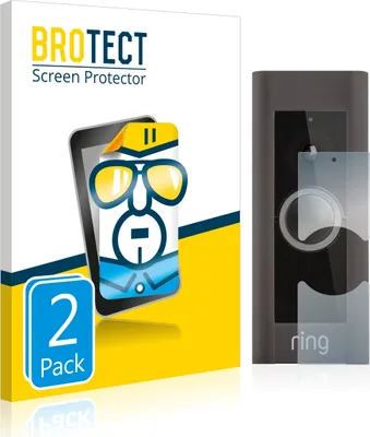Produktbild von 2x Für Ring Video Doorbell Pro Schutzfolie BROTECT Displayschutz Display Schutz Folie Klar Transparent