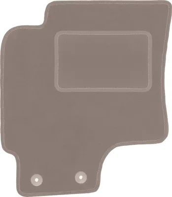 Produktbild von Fahrerfußmatte Velours beige passend für Chevrolet Epica (2006-2012, Limousine) – mit Befestigungen – passgenau