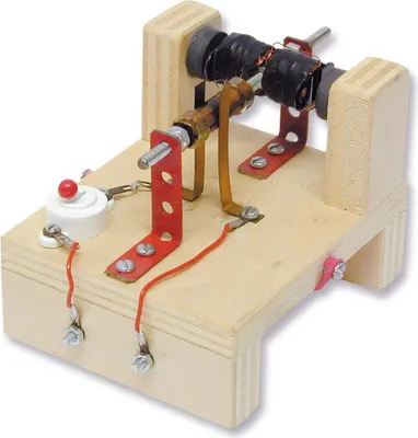 Produktbild von matches21 Elektromotor Modell mit Dauermagnet Bausatz f. Kinder Werkset Bastelset ab 13 Jahren