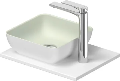 Image de Duravit Sivida Set lavabos rectangulaires incl. console 410x330x123mm, 268023FG00