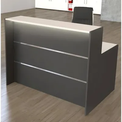 Produktbild von Kerkmann Bari Lineartheke (B)1388x(T)950x(H)1120 mm Anthrazit-kein Stauraum-ohne Beleuchtung