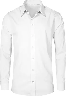 Produktbild von Business Langarm-Hemd Herren, Weiß, XL