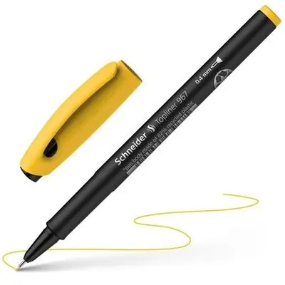 Obrázok produktu pre Schneider Schreibgeräte Topliner 967, Žltá, Čierna, Žltá, Polypropylén (PP), Kolo, 0,4 mm, 10 kusov