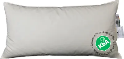 Produktbild von Vitaschlaf® Bio-Luxe-KBA DAUNE KISSEN Organic GÄNSE Deutsche Qualitat 30% DAUNE - FLACH DÜNN - (50 x 70 cm)