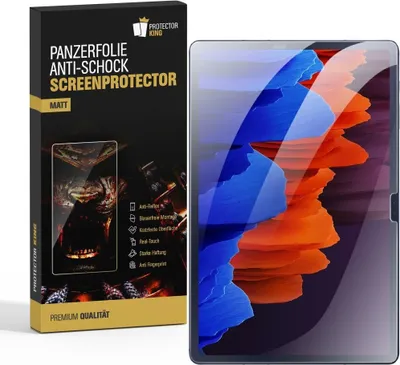 Produktbild von 6x Panzerfolie für Samsung Galaxy Tab S8 Plus ANTI-SHOCK Displayschutz Schutzfolie MATT/ENTSPIEGELT/ ANTI-REFLEX/ ANTI-KRATZ/ ANTI-STOß/ ANTI-BRUCH/ ANTI SPLITTER