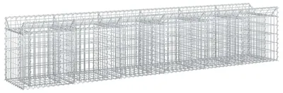 Produktbild von vidaXL Gabionen-Hochbeet 2 Stk. 300 x 50 x 60 cm Verzinkter Stahl