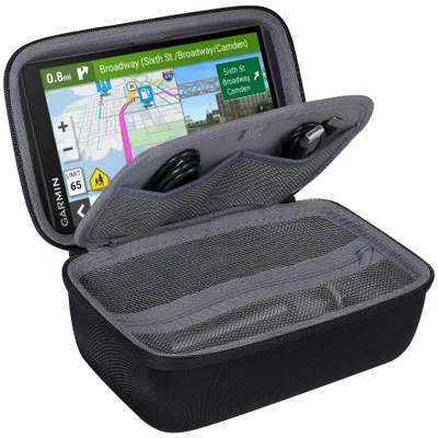 Produktbild von co2CREA Eva-Universal-GPS Aufbewahrungstasche für 6-7 Zoll Tomtom Go 610 6100 6200 Garmin DriveSmart 66 76 86 LGV710 610 GPS Satellitennavigator/Navigationsgeräte (17,8 cm / 7 Zoll /15,2 cm / 6 Zoll)