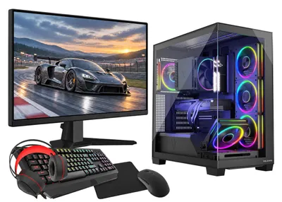 Obrázek produktu pro Gaming PC VIST Stellar Ryzen 7 5700X RTX 5060 32GB SSD 1TB WIFI 6, Bluetooth 5.3, LCD 24 180Hz, Windows 11 Pro
