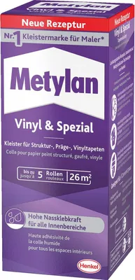 Produktbild von Metylan Vinyl Spezial Tapetenkleister Transparent 40x180g Renovierung Wand