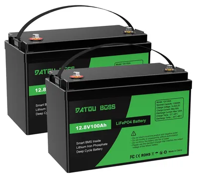 Obrázek produktu pro Bateriový modul LiFePO4 – 2×12 V 100 Ah (24 V) – 2560 Wh – BMS 100 A – max. vybíjecí proud 120 A – nabíjecí proud 50 A – nabíjecí napětí 28,2 V