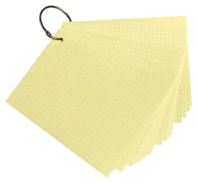 Produktbild von Exacompta 10354E, Gelb, A6, Papier, Punktgitter-Papier, 205 g/m², 148 mm