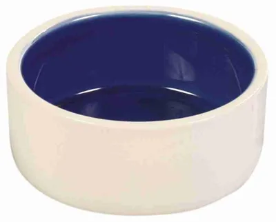 Produktbild von TRIXIE Napf, Keramik, 0,35 l / Ø 12 cm, creme / blau