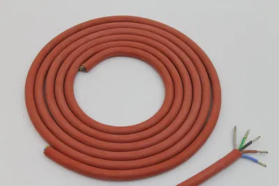 Productafbeelding van 5 meter siliconen kabel 5 x 1,5 mm² voor saunakachels