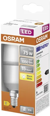 Immagine prodotto di OSRAM LED Stick 9W E14 1.050lm 2.700K opale