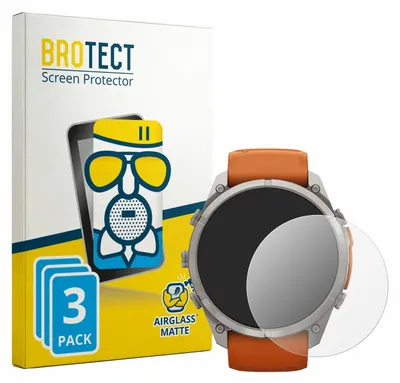 Produktbild von 3x BROTECT Entspiegelungs Schutzglas für Garmin Fenix 9 Pro (51 mm) Schutzfolie Panzer Folie Glas Display Schutz matt