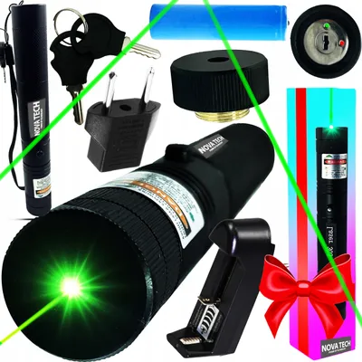 Produktbild von Sehr Leistungsstarker Laserpointer, Reichweite Bis Zu 400 Km, Disco-Linse, Robust