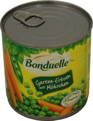 Produktbild von Bonduelle Garten Erbsen mit Möhrchen frisch in der Dose 400g