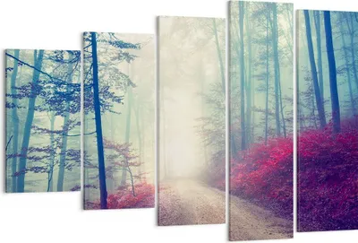 Produktbild von Bild auf Leinwand - Leinwandbild - Wald Baum Natur - 150x100cm - Wand Bild - Wanddeko - Wandbilder - Leinwanddruck - Bilder - Kunstdruck - Wanddekoration - Leinwand bilder - Wandkunst - EG150x100-3667