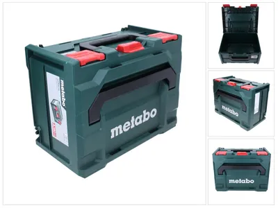 Obrázek produktu pro Metabo 626887000, Tvrdá bedna na nářadí, ABS (akrylonitril-butadien-styren), Zelená, Červená, 18,3 l, 125 kg, 396 mm