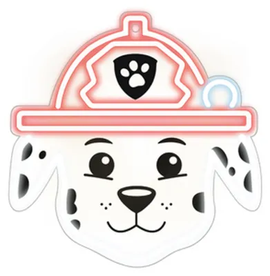 Image de Paw Patrol LED néon sur plexiglas Décoration veilleuse pour chambre d'enfant Maréchal à fixer au mur