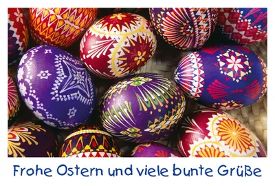 Produktbild von Ostern - Glückwunschkarte im Format 11,5 x 17 cm mit Briefumschlag
