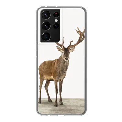 Produktbild von MuchoWow® Handyhülle Schutzhülle Hülle für Samsung Galaxy S21 Ultra Hirsche - Tiere - Geweih - Kinder - Mädchen - Jungen Silikon Softcase Handy Hülle - Mobiltelefon