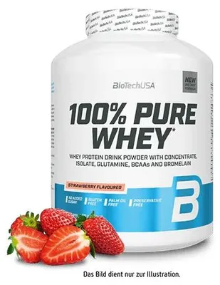 Produktbild von BioTech 100% Pure Whey 2270g - Strawberry